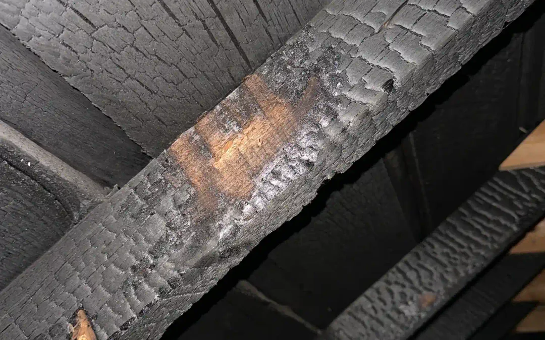 Fire-Damaged Attic Inspection Near Bigfork, MT